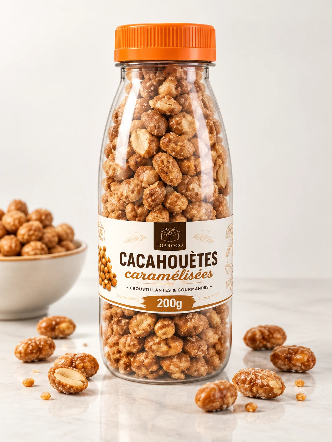 Cacahuetes caramélisées