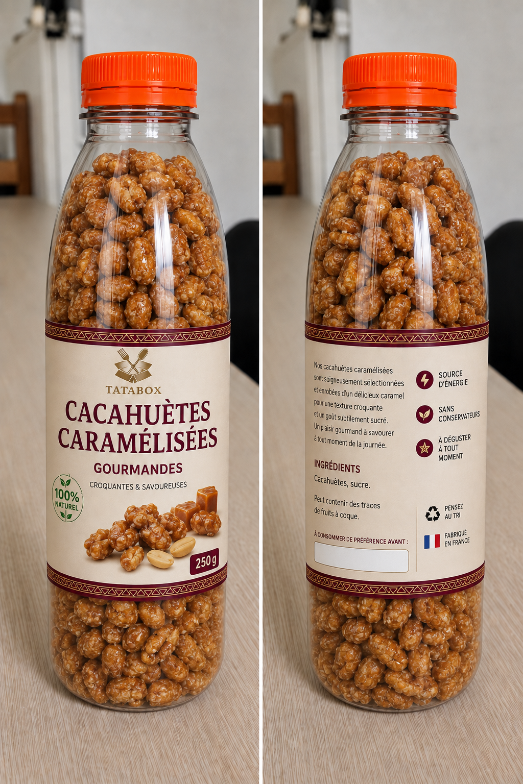 Cacahuetes caramélisées 33 cl