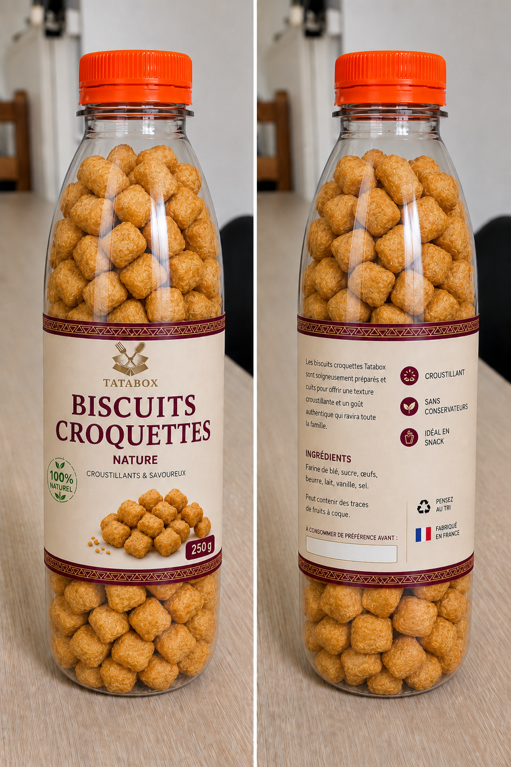 Biscuit croquette gout muscade