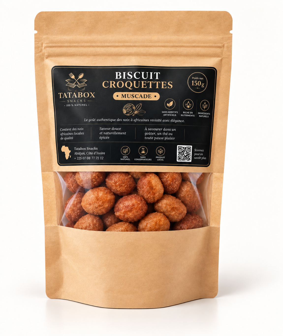 Biscuit croquette gout muscade 80g